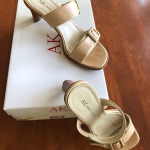 Anne Klein Women's Slip on 2" Heel Sandal